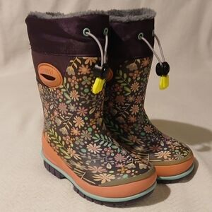 Western Chief Kids' Floral Snow Boots Fur Lined